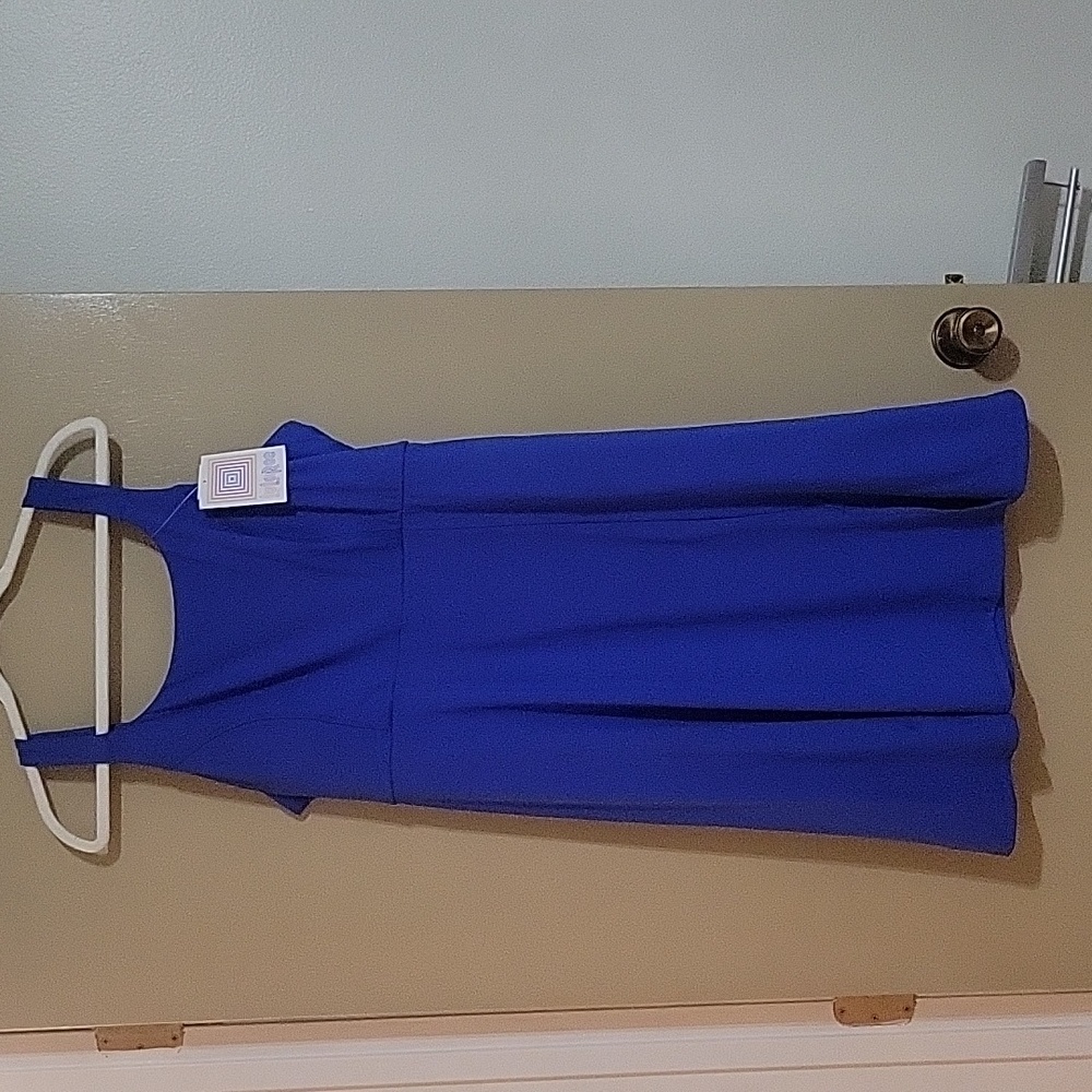 LuLaRoe Nicki Dress Blue Size XL NWT